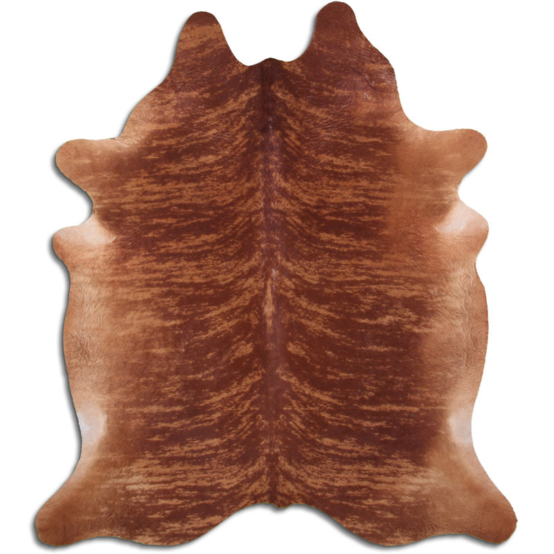 Tapis en peau de vache Pampa, Nouveauté 5 pi 8 po x 6 pi 7 po