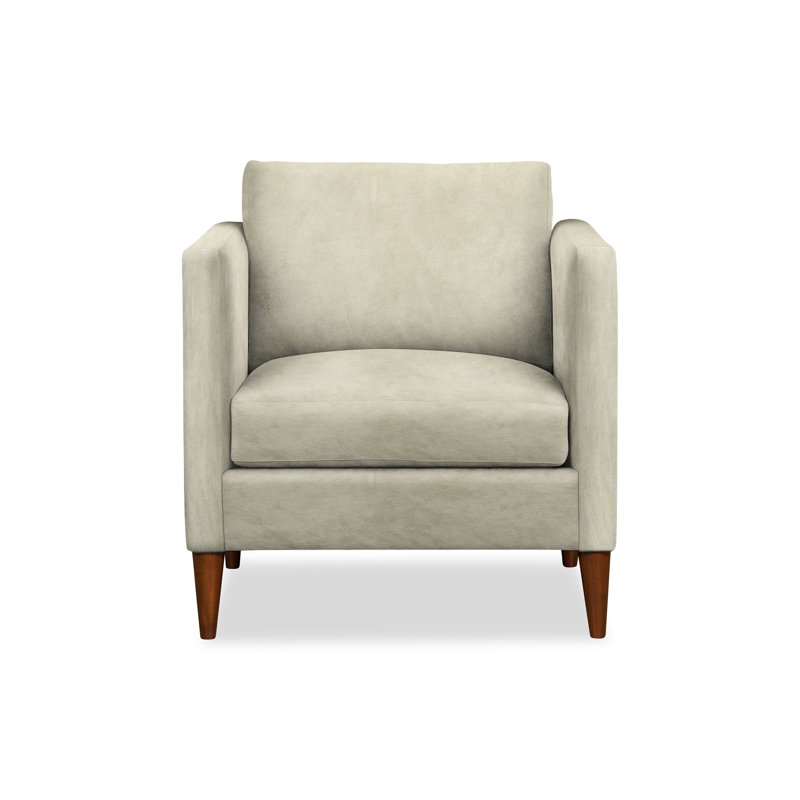 Fauteuil Clifford, Velours performance plage Bella