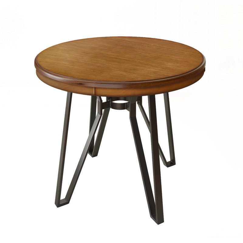 Round Bar Table (Light Ash), Ash Brown