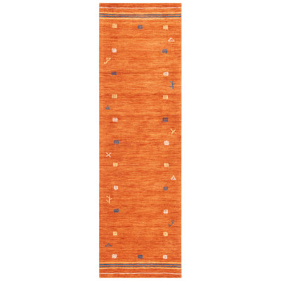 Danette Rust Hand-Loomed Wool Rug