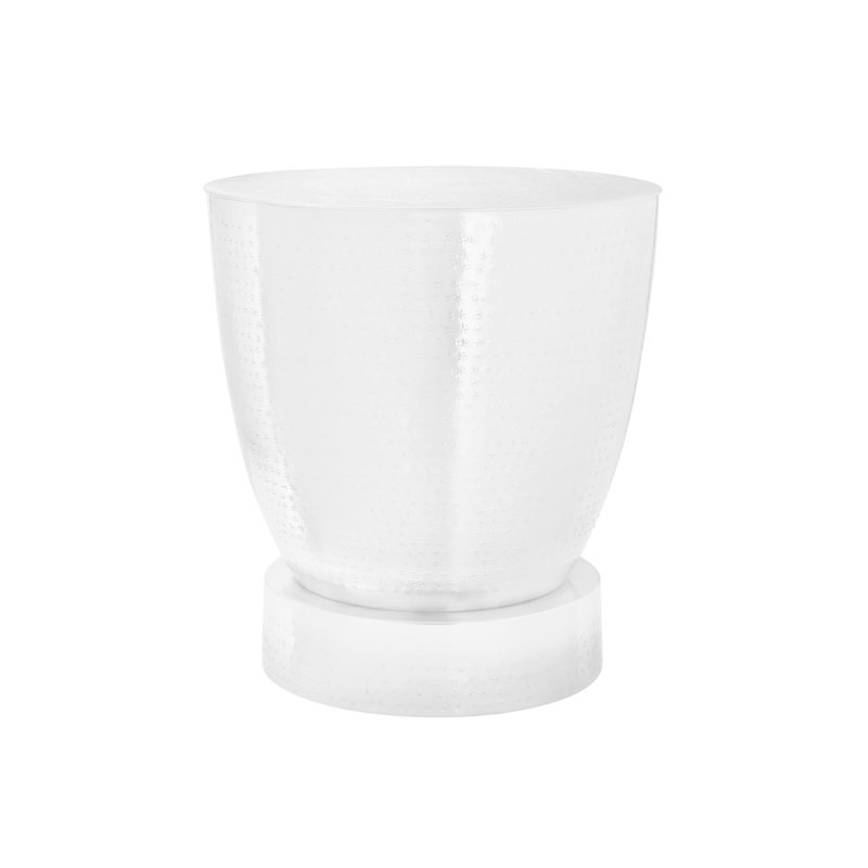 Abdiwahid Iron Top End Table, White