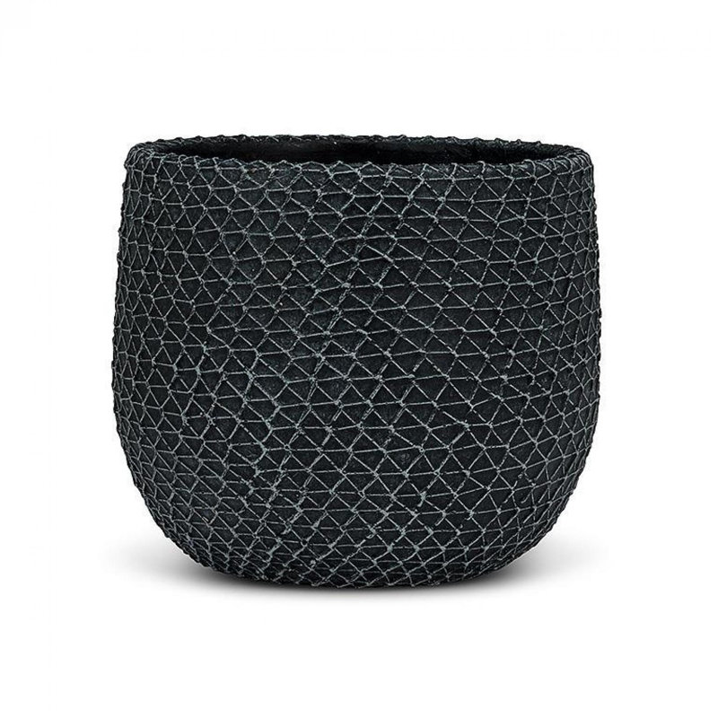 Pot à fleurs gris anthracite