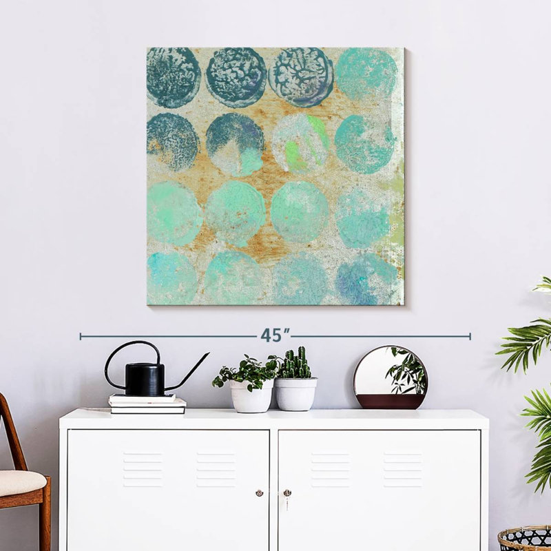 Aqua Circles II, 30" H x 30" W