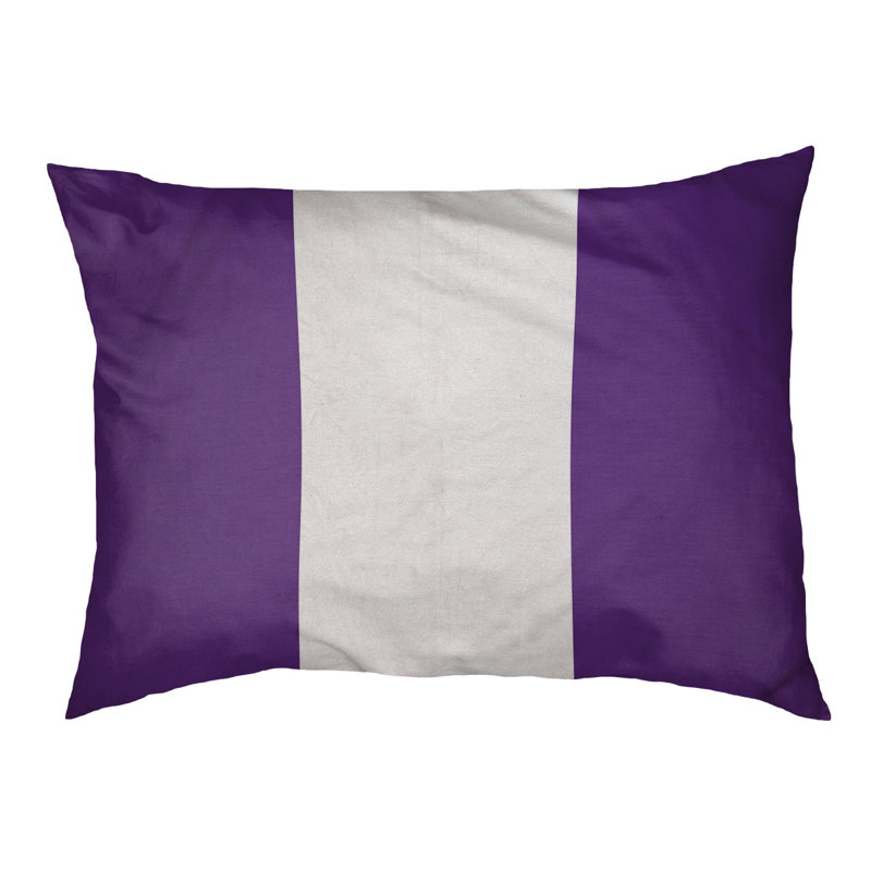 Coussin d'extérieur pour chien Mississippi Rebellion, Grand (l 40 po x P 30 po x H 14 po), Mauve / blanc / mauve