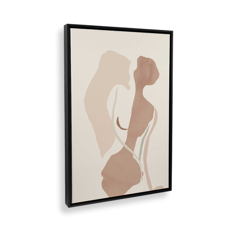 «Subtle Echoes», reproduction sur toile dans un cadre, H 18,75 po x l 12,75 po, Noir satiné