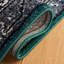 Tapis oriental vert / noir Djenabou-322895482