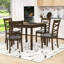 5-piece Wooden Dining Table Set with 4 Chairs