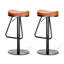 Chaise d'appoint orange et noire (lot de 2)-183835066