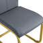 Ensemble de salle à manger 5 pièces rectangulaire moderne avec table haute brillance et chaises en porte-à-faux en similicuir-691350914-695207123