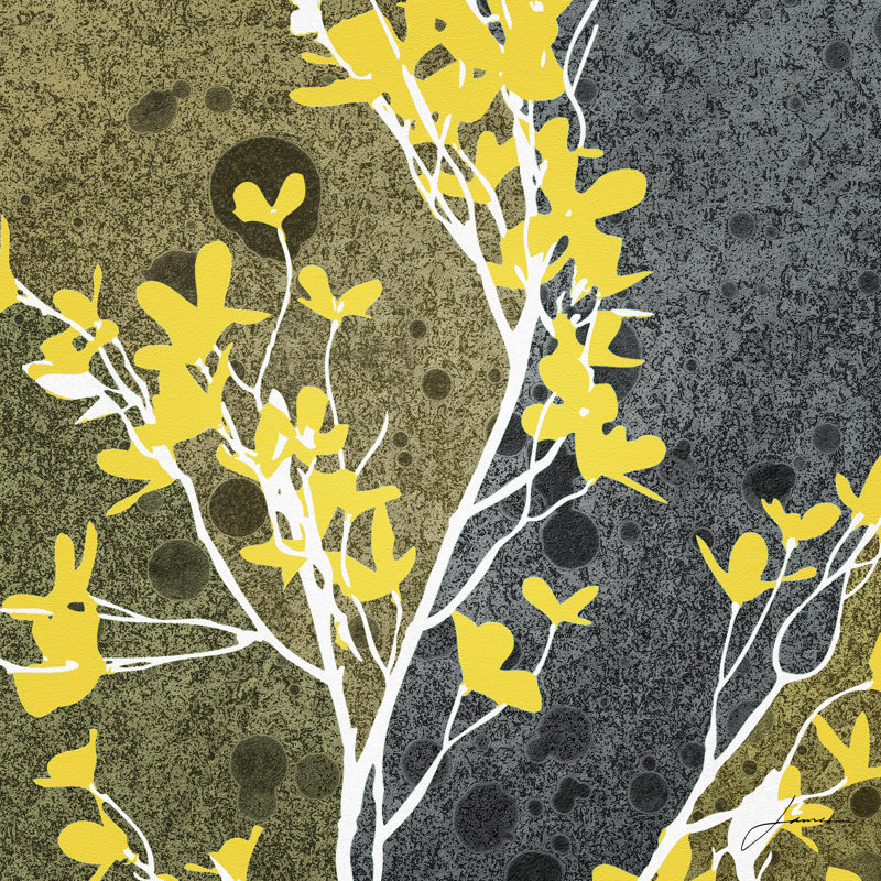 Moon Flowers II - Wrapped Canvas Print, 30cm H x 30cm W