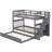 Stairway Twin-Over-Twin Bunk Bed with Trundle, a Versatile and Functional Sleeping Solution for Families and Sleepover Enthusiasts-1395807786