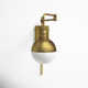 Ostara Single Light Glass Dimmable Plug-in Swing Arm Sconce