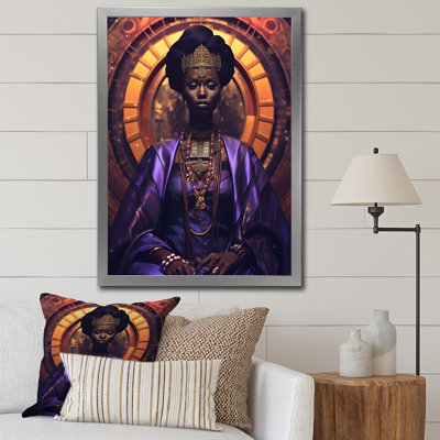 " Gracious African Queen In Purple "