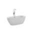 Sybil 750mm x 160mm Soaking Acrylic Bathtub