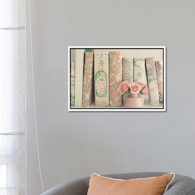 Floral Books by Caroline Mint - Print on Canvas