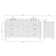ARIEL Monrow 73 Double Sink Bathroom Vanity with Pure Quartz Top