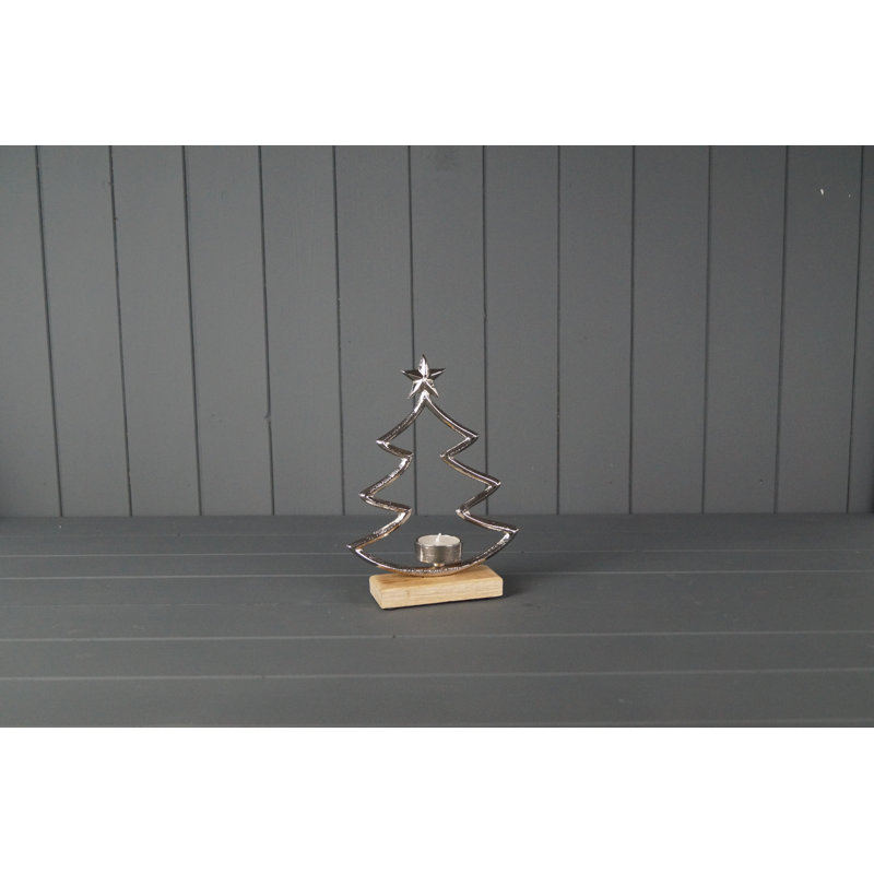 Wood Tabletop Tealight Holder
