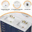 Double comptoir de salle de bain 48 po avec lavabo 48 po