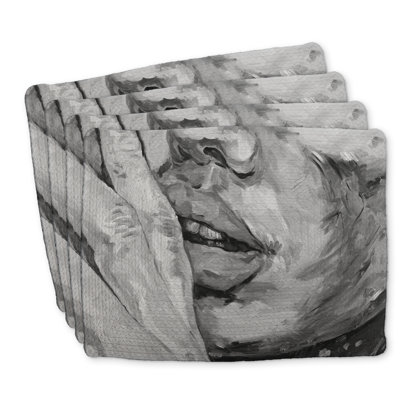 Braided Polyester Placemats Set of 4 - Luscious Lips Decor