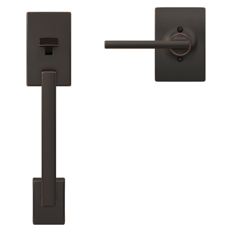 Ensemble de demi-poignée inférieure Century et ensemble de levier de porte Latitude (pêne dormant vendu séparément)