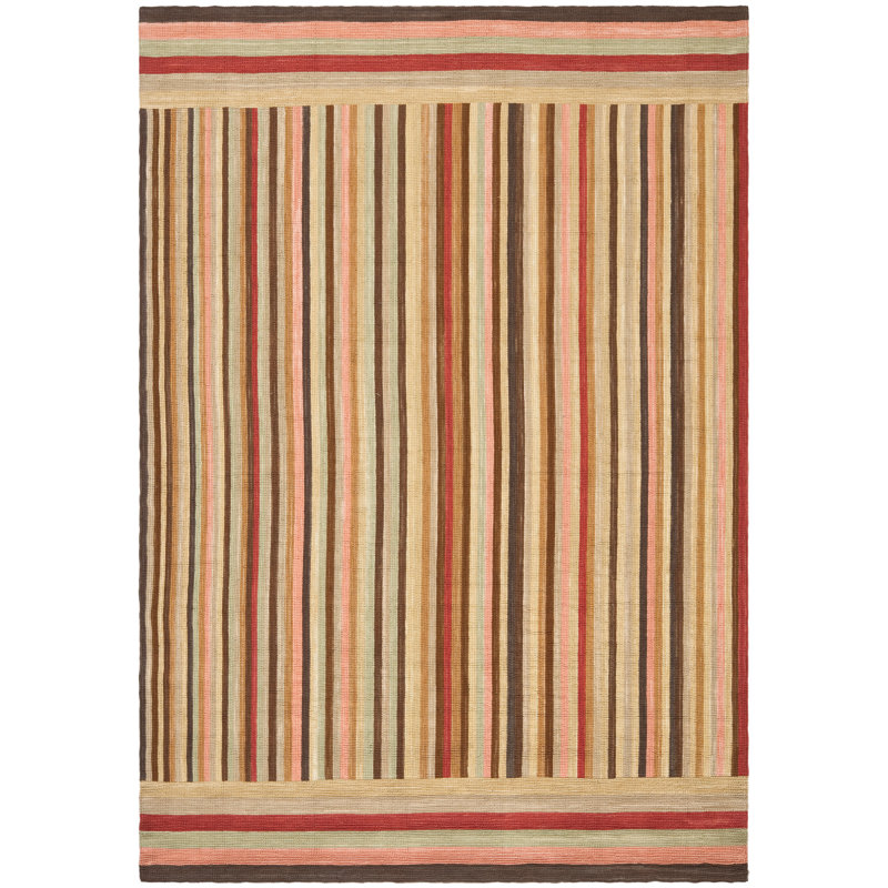Ralph Lauren Martine Stripe Wool Striped Rug, Rectangle 4' x 6'