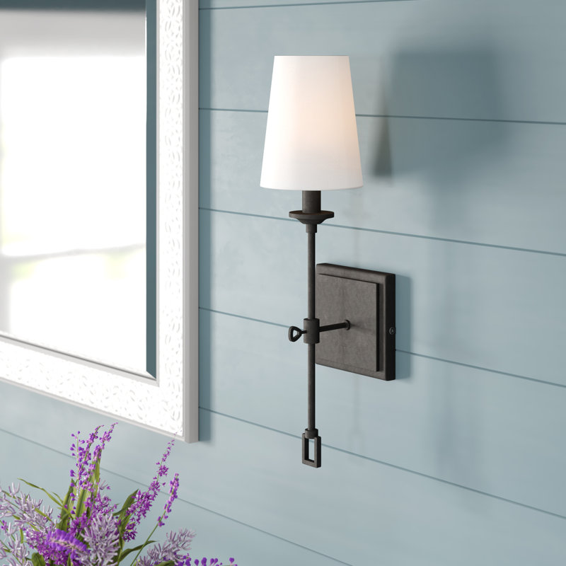 Ayleen 1-Light Dimmable Steel Wall Sconce
