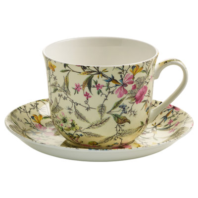 Kilburn Bone China Teacup and Saucer