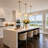 Abner Metal Pendant with Bark-Textured Glass Shades-1188212123