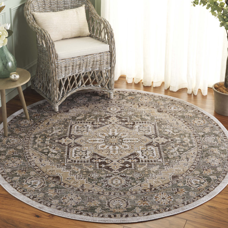 Hazel 500 Performance Oriental Rug, Round 6'