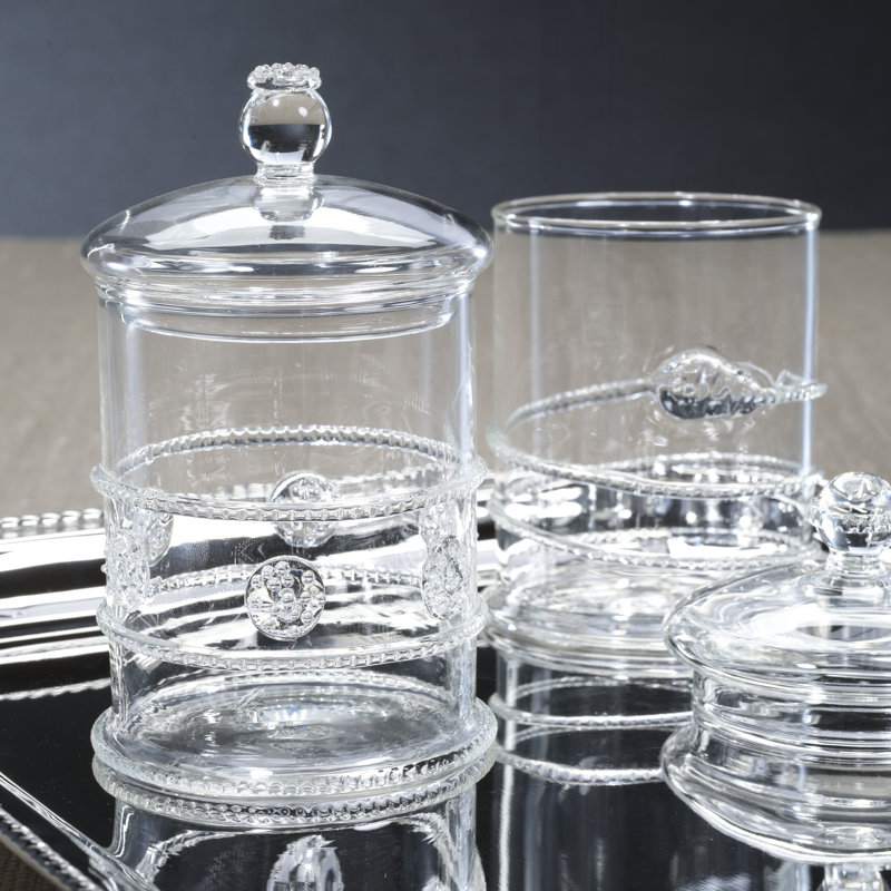 Juliet 2-Piece Assorted Set Lidded Glass Jars