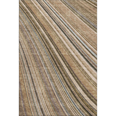 Premium Machine Washable Prisco Taupe Rug