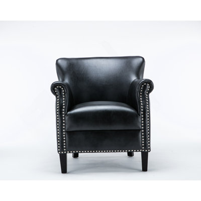 Fauteuil club gris anthracite