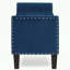 Banc de rangement rembourré avec accoudoirs et garniture cloutée-1537322861