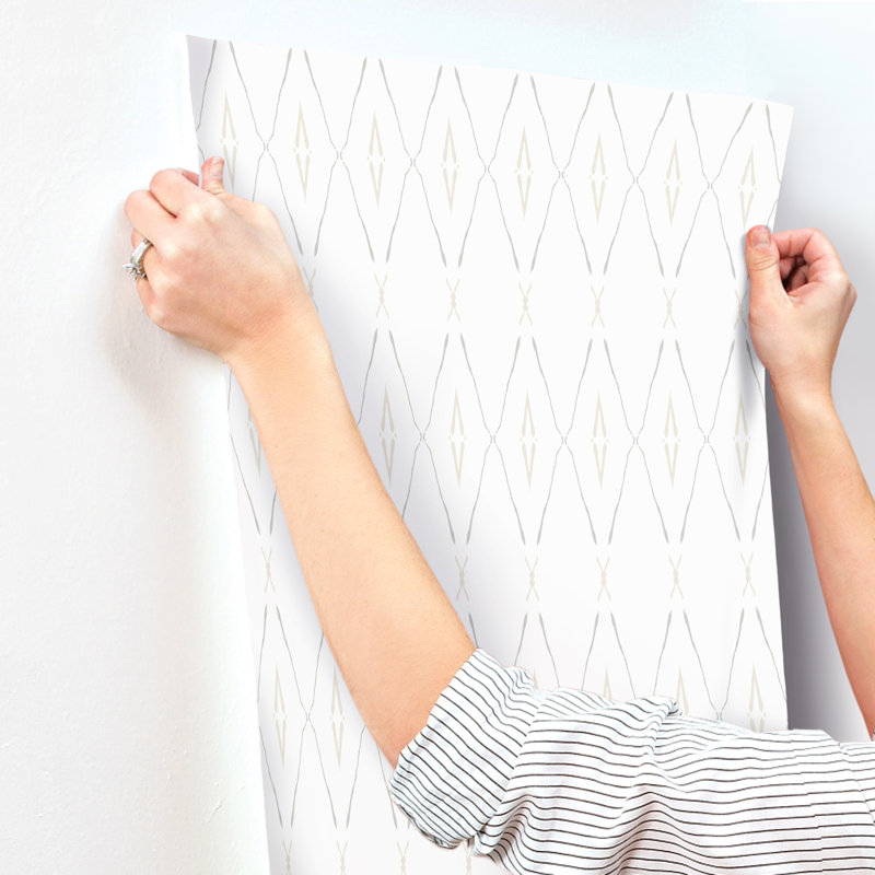 Rouleau de papier peint 27 pi x 27 po Artifact Silhouettes, Naturel