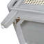 Banc d'entrée en rotin avec rangement Boho, banc à chaussures rembourré avec portes doubles, banc de rangement en bois-636978164