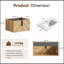 Meuble-lavabo mural de 30 pouces avec panneau cannelé 3D, lavabo intégré en céramique et tiroirs à fermeture en douceur pour une élégance moderne