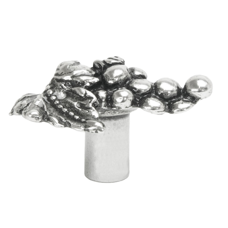 Bacchus grand bouton gauche en platine, Argent argent