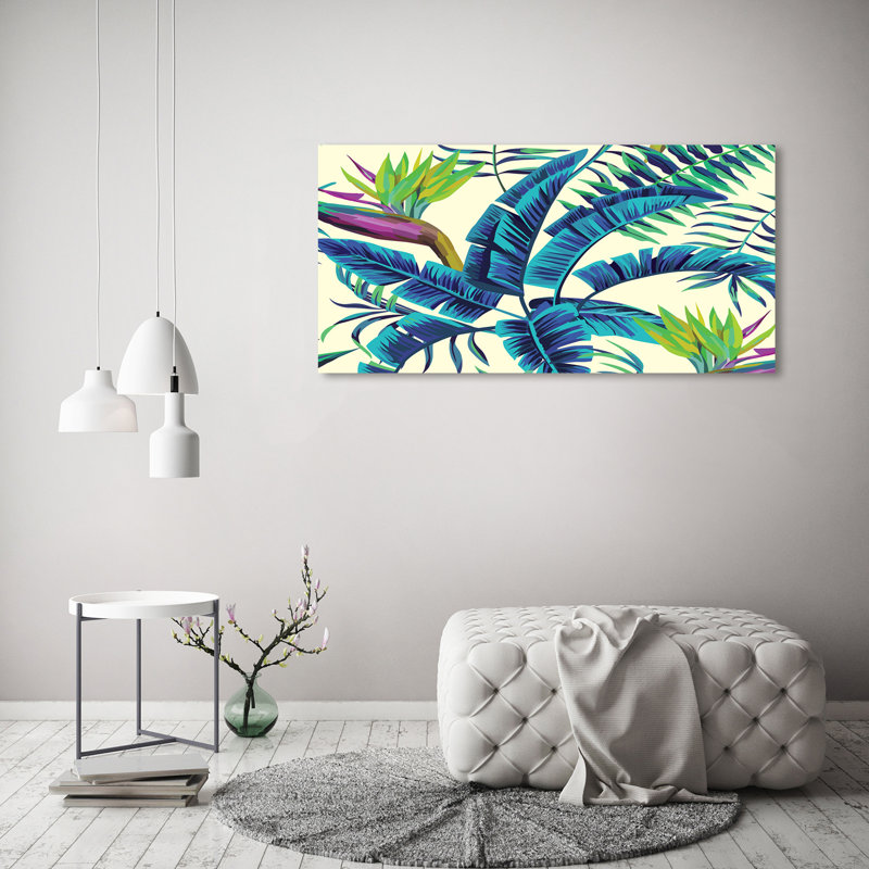 Tropical Leaves - Wrapped Canvas Print