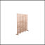 Cloison pliante en bois massif l 55,2 po x H 65 po, 4 panneaux, naturel