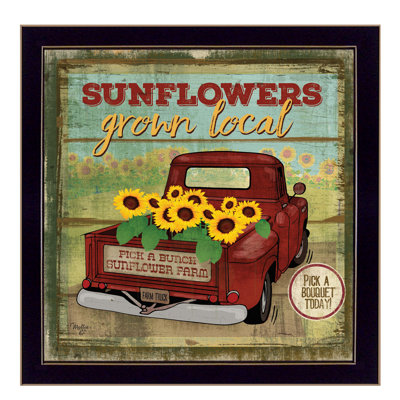 Tournesols de la ferme par Mollie B. - Cadre photo, impression sur papier