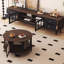 French Retro Style Rubberwood Coffee Table