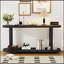 Table d'entrée moderne en placage de frêne minimaliste avec conception de bureau simplifiée, adaptée aux salles d'étude, aux entrées, aux couloirs, aux salons et aux foyers-596241386