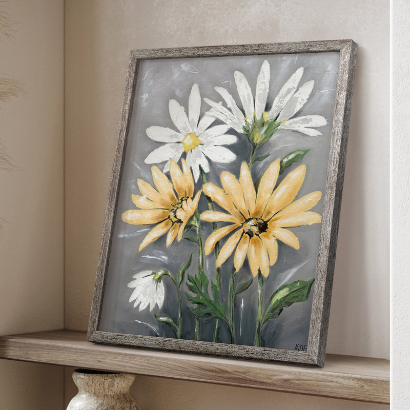 SummerDaisiesII Framed Print - Solid Wood
