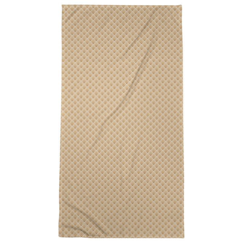 Serviette de bain géométrique katelyn elizabeth, Orange