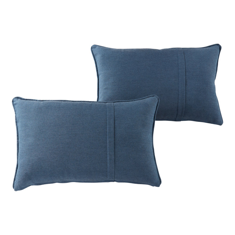 Sunbrella Rectangle Throw Pillow, Spectrum Denim