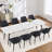 Faux Leather Upholstered Metal Dining Chair-957567176-957567180