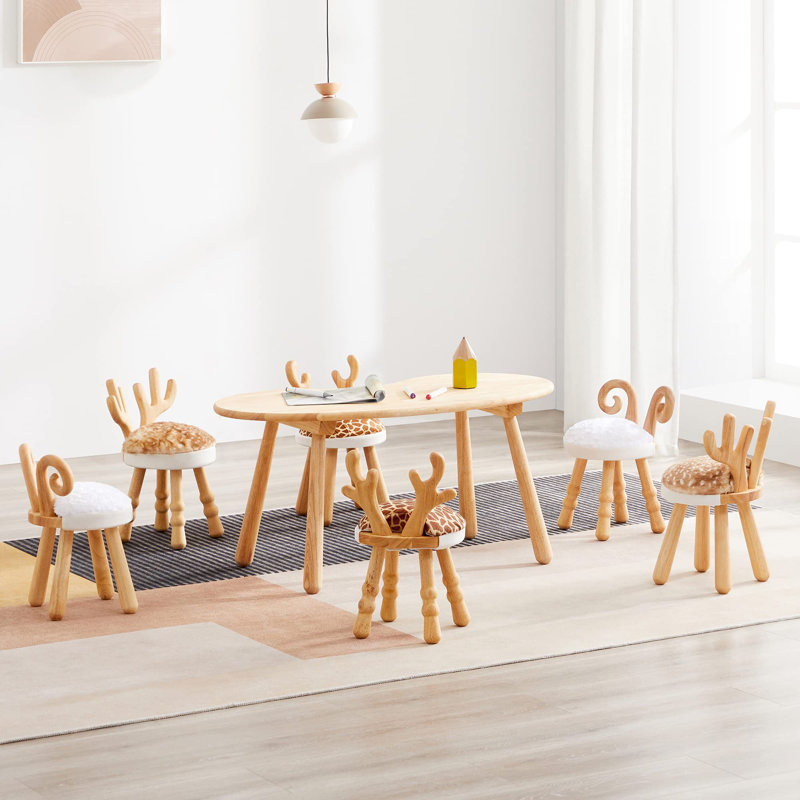 Chaise de classe en bois 11,8 po, Naturel