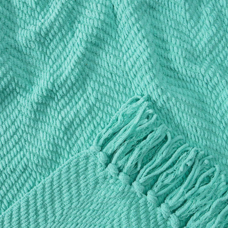 Textured Knitted Throw, 65" W x 50 L, Holiday