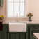 Oslo 23.8" L x 16" W Ceramic Farmhouse Kitchen Sink with Basket Strainer and Bottom Grid