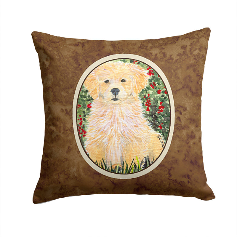Coussin décoratif intérieur/extérieur golden retriever